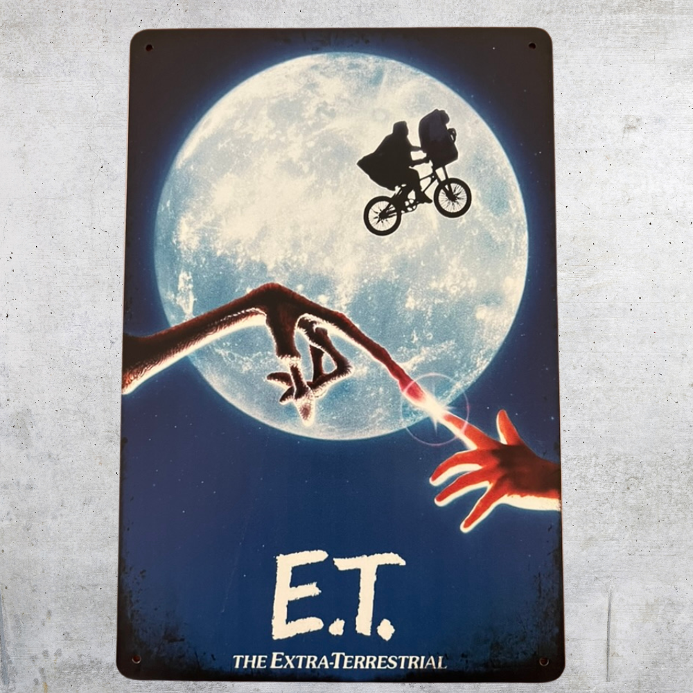 The Extra Terrestrial ET Metal Tin Poster