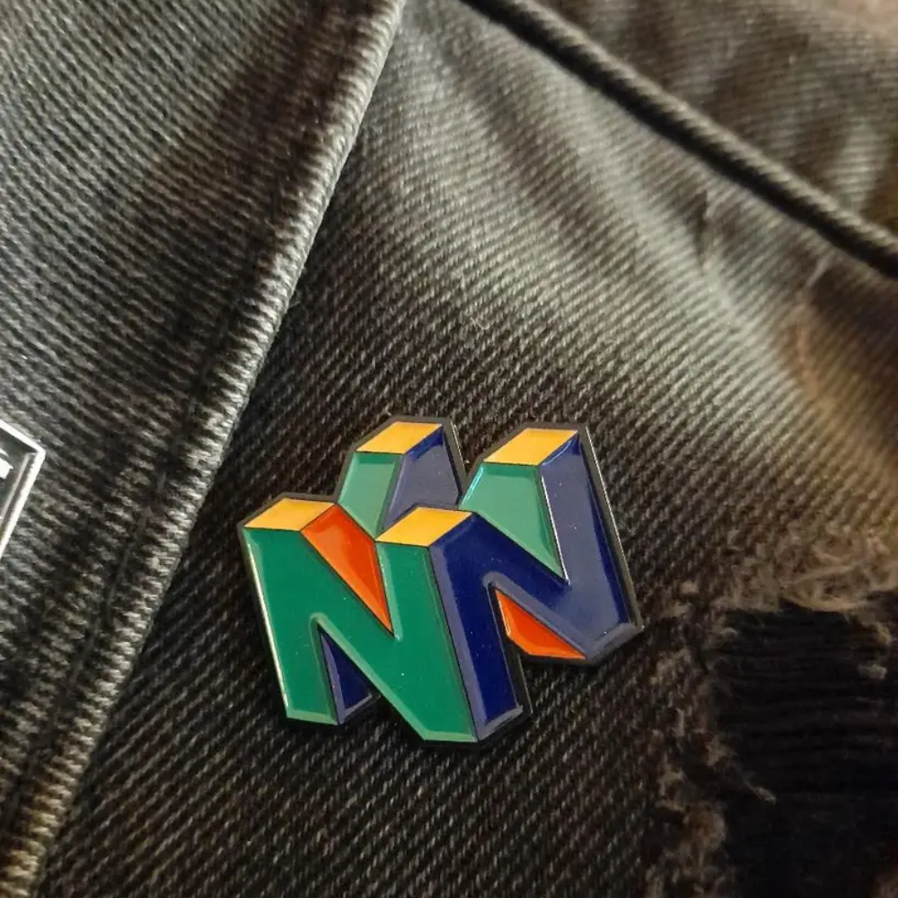 Nintendo 64 N Logo Pin