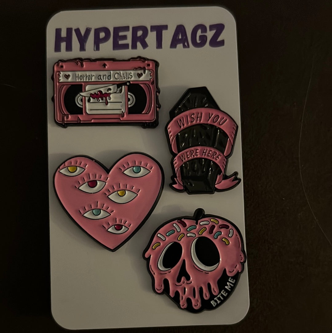 Pink Horror 4 Pin Set