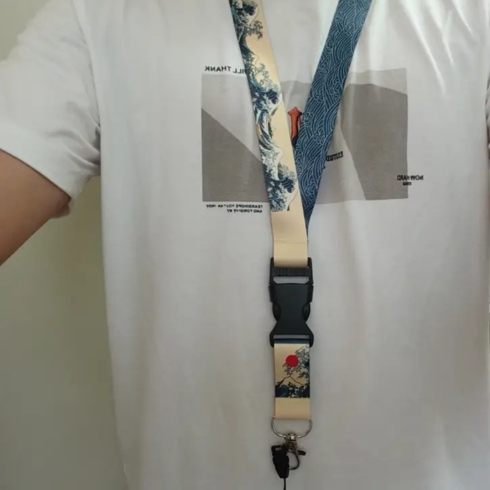 Great Wave Off Kanagawa Lanyard