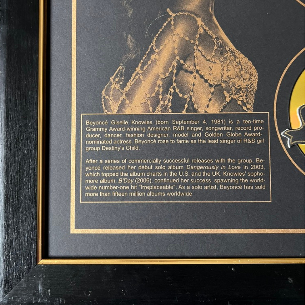 Beyonce Music Frame