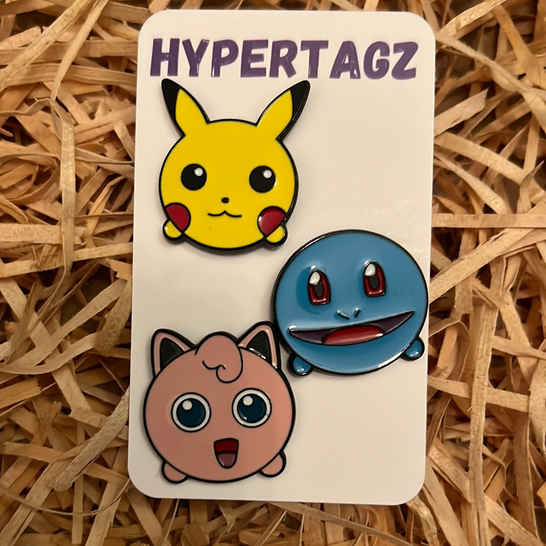 Pokemon Face 3 Pin Set