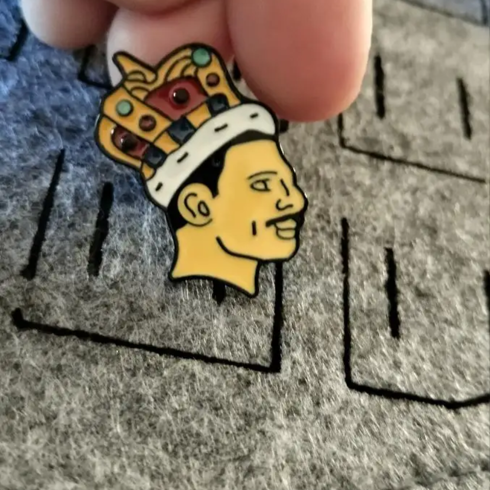 Freddie Mercury Queen Head Pin