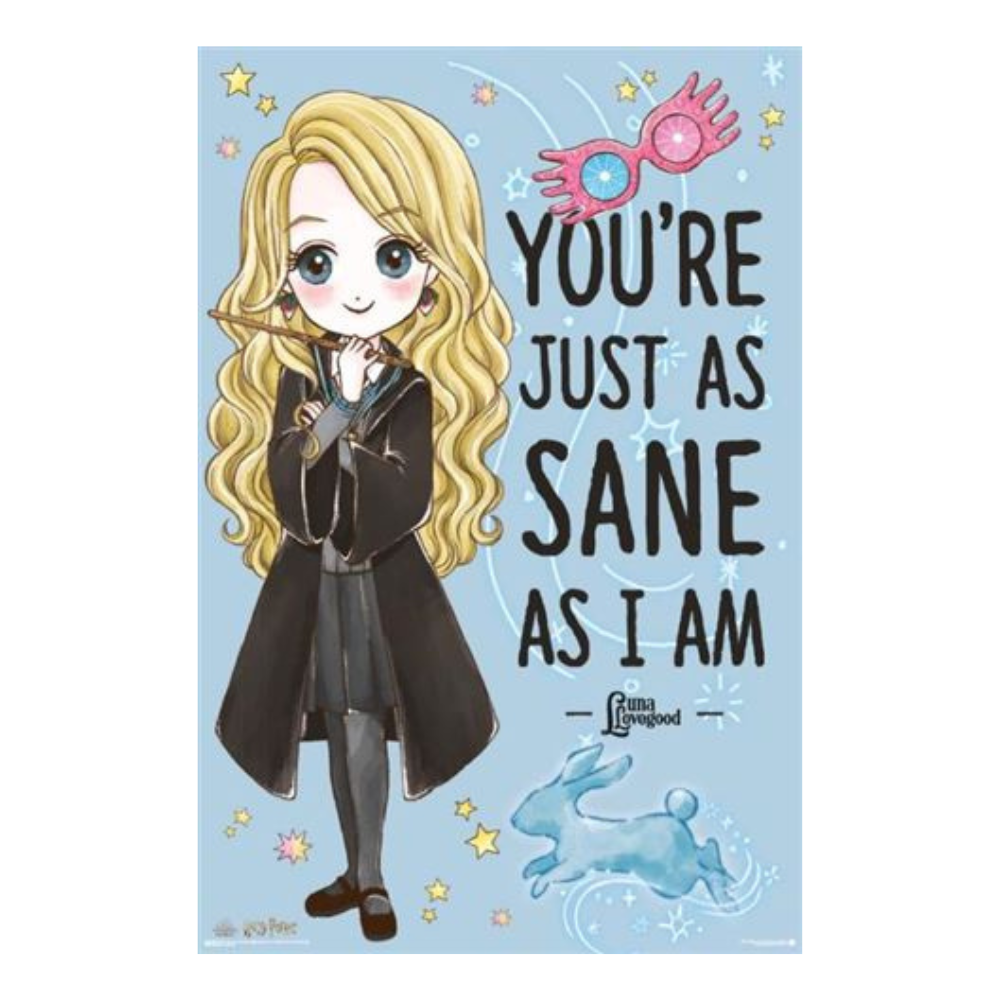 Harry Potter You're Just As Sane As I Am Luna Lovegood Maxi Poster