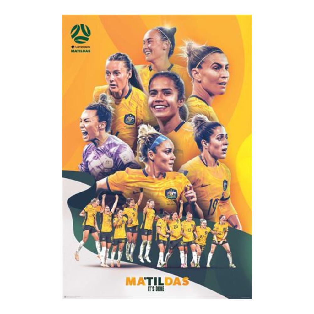 The Matildas Till It’s Done Australian Women's Soccer Maxi Poster