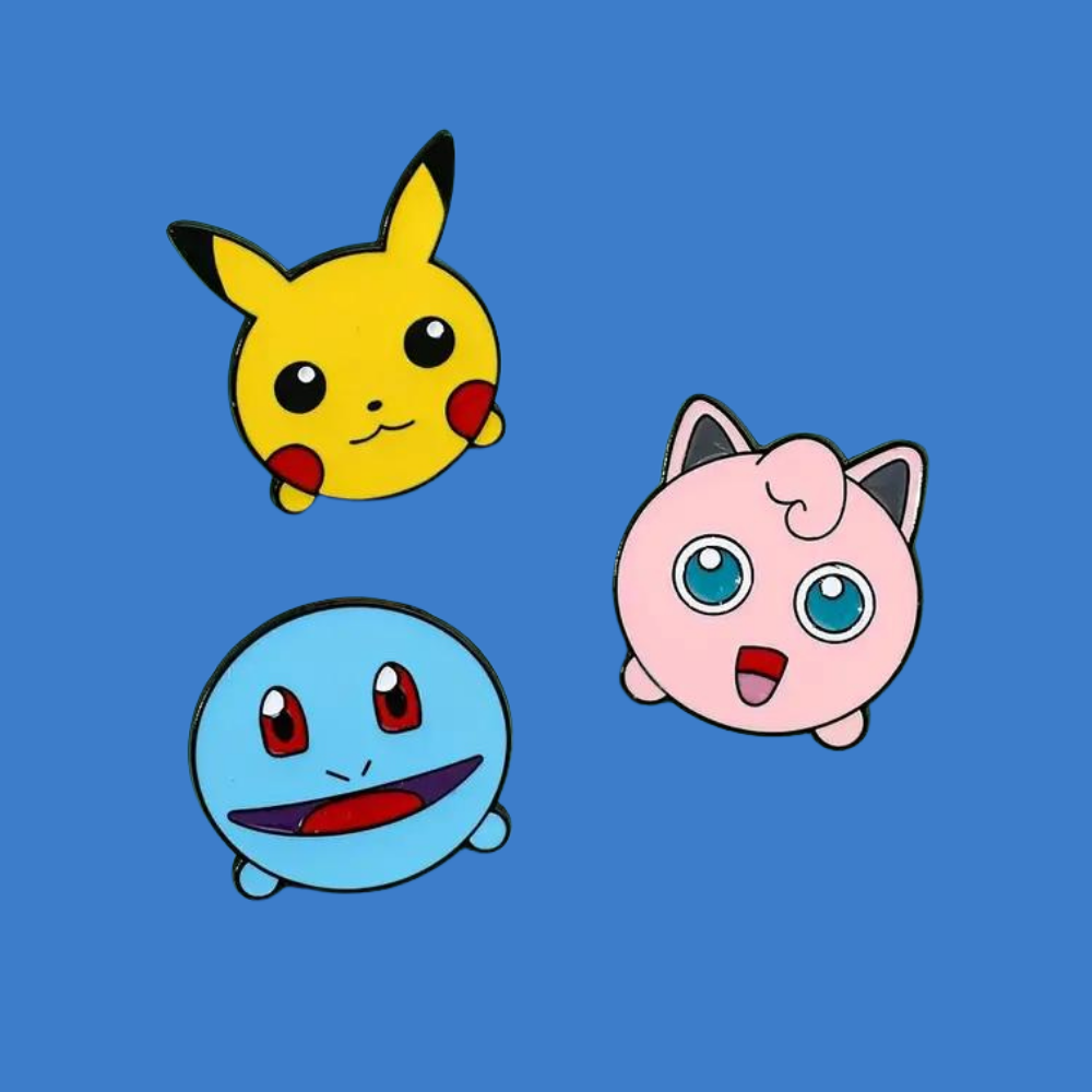 Pokemon Face 3 Pin Set