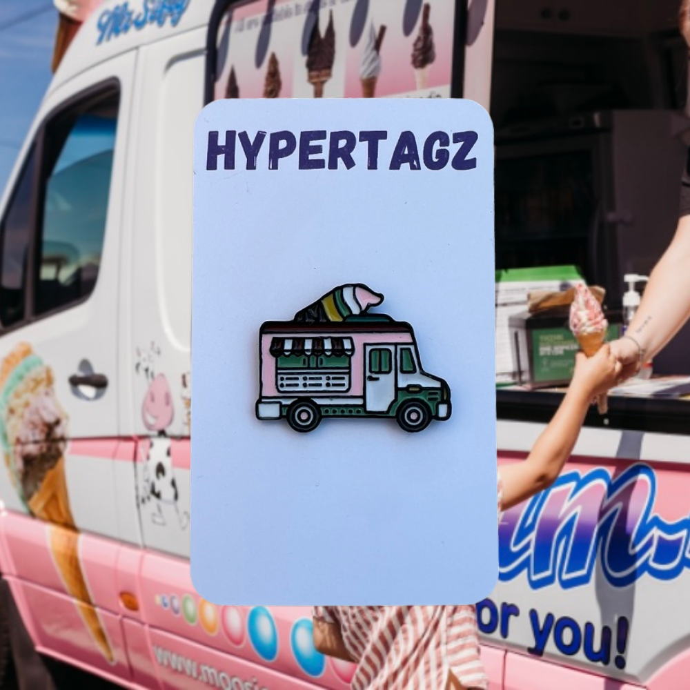 Pastel Ice Cream Van Pin