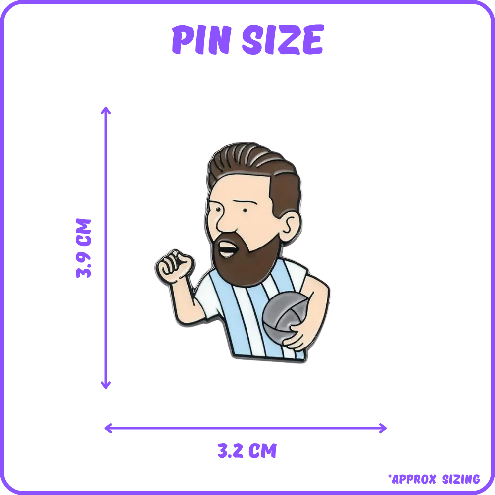 Messi Soccer Pin