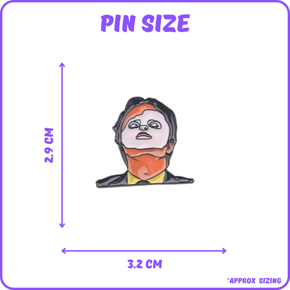 Dwight Schrute First Aid Fail The Office Scene Pin
