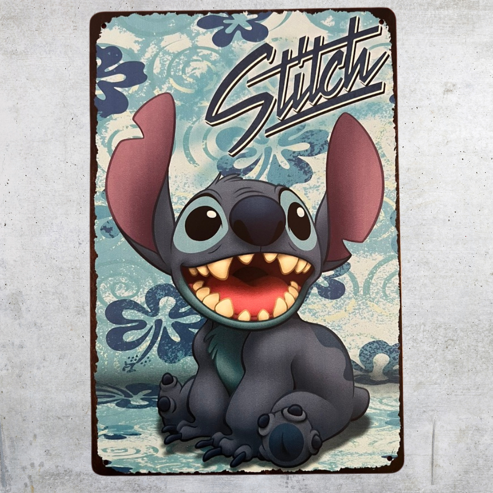 Stitch Metal Tin Poster