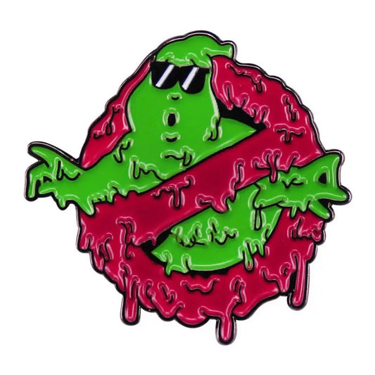 Ghostbuster Slime Logo Pin