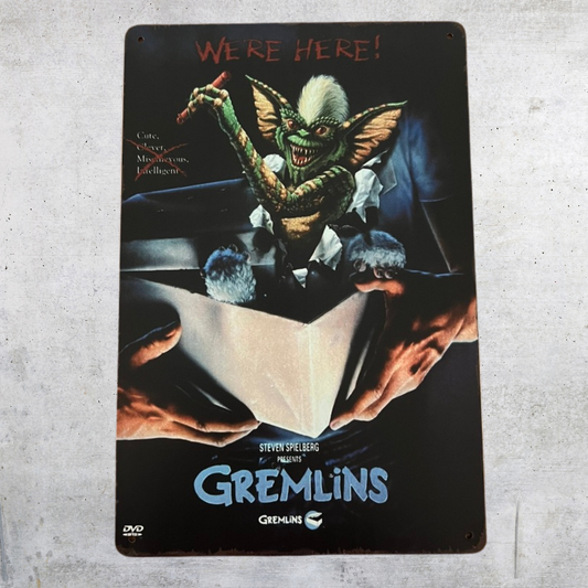 Gremlins Metal Tin Poster