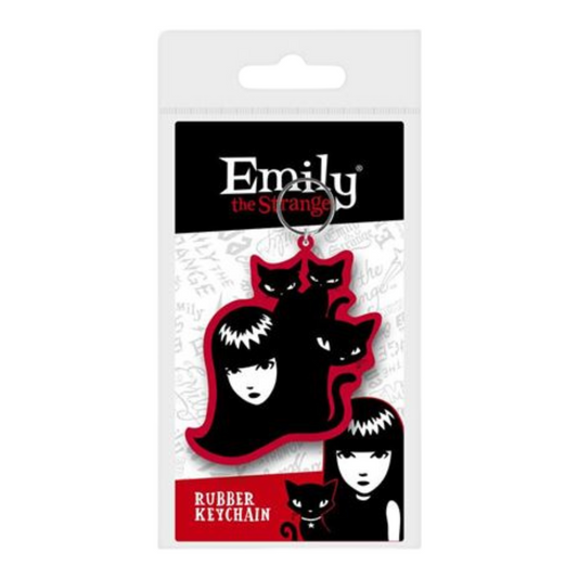 Emily the Strange and Cats Keyring