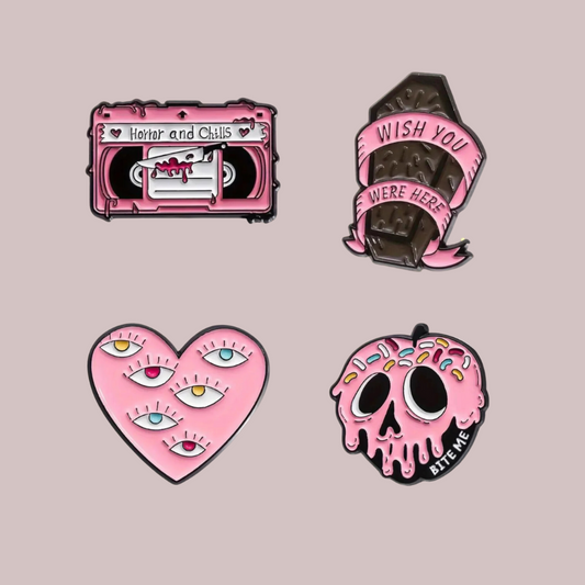 Pink Horror 4 Pin Set