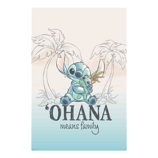 Lilo And Stitch Ohana Means Family Maxi Poster