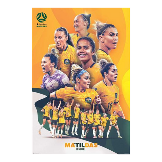  The Matildas Till It’s Done Australian Women's Soccer Maxi Poster