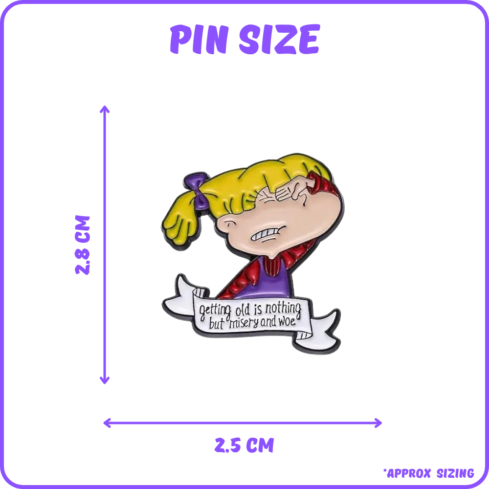 Angelica Pickles Rugrats Pin