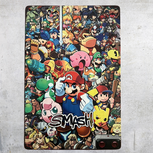 Super Smash Bro Metal Tin Poster