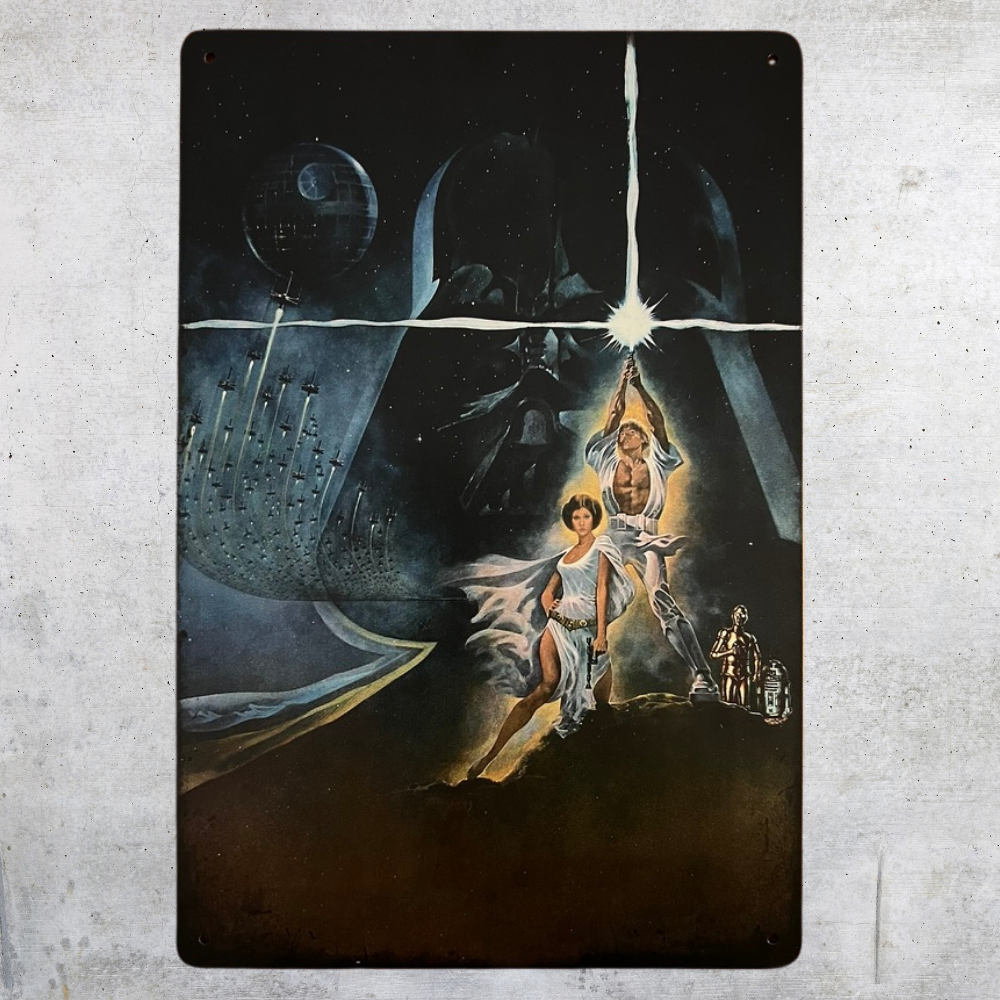 Star Wars Empire Strikes Back Darth Vader Metal Tin Poster