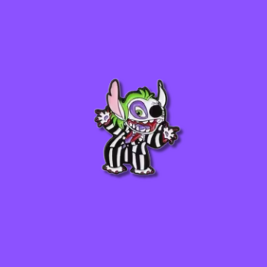 Stitch x Beetlejuice Pin
