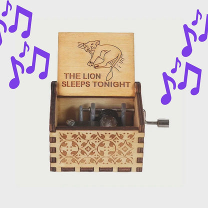 Lion King The Lion Sleeps Tonight Theme Tune Hand Cranked Music Box